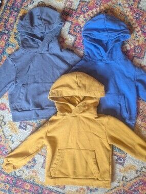 H&M Set Of 3 Kids Hooded Pullover Sweatshirts